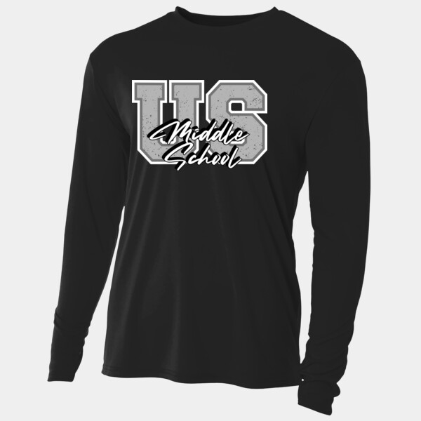 US Middle School Varsity Design 07A-300 - Adult Cooling Performance Long Sleeve Tee Thumbnail