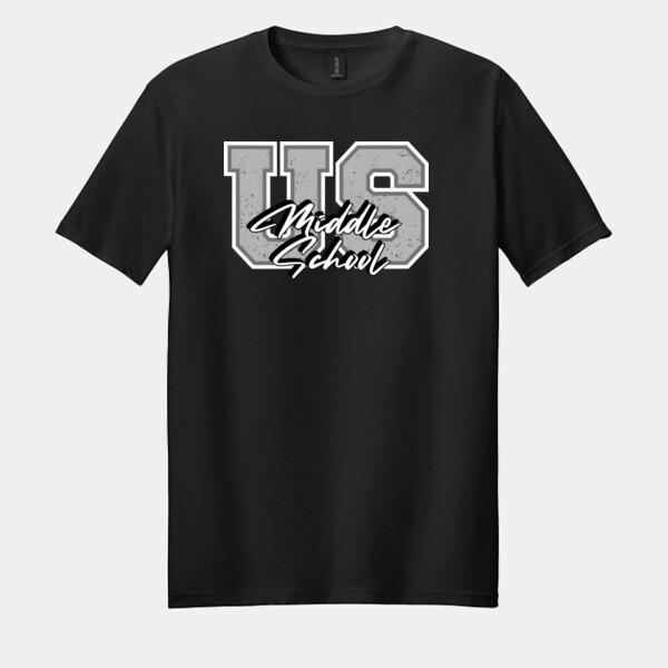 US Middle School Varsity Design 07A-300 - Adult Softstyle ® T Shirt Thumbnail