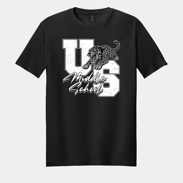 USMS Leopard Varsity 07A-309 - Adult Softstyle ® T Shirt Thumbnail