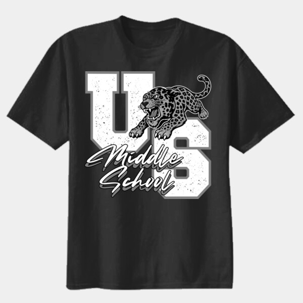 USMS Leopard Varsity 07A-309 - Youth Heavy Cotton 100% Cotton T Shirt Thumbnail