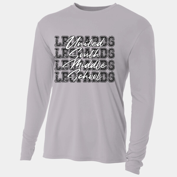 United South Middle School Leopards 4X 07A-312 - Adult Cooling Performance Long Sleeve Tee Thumbnail