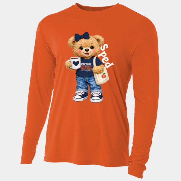 Bear Mascot SPED Teacher 05D-010 - Adult Cooling Performance Long Sleeve Tee Thumbnail