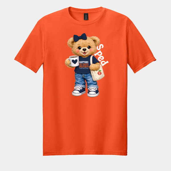 Bear Mascot SPED Teacher 05D-010 - Adult Softstyle ® T Shirt Thumbnail