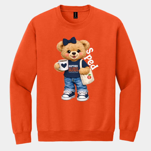 Bear Mascot SPED Teacher 05D-010 - Heavy Blend Crewneck Sweatshirt Thumbnail