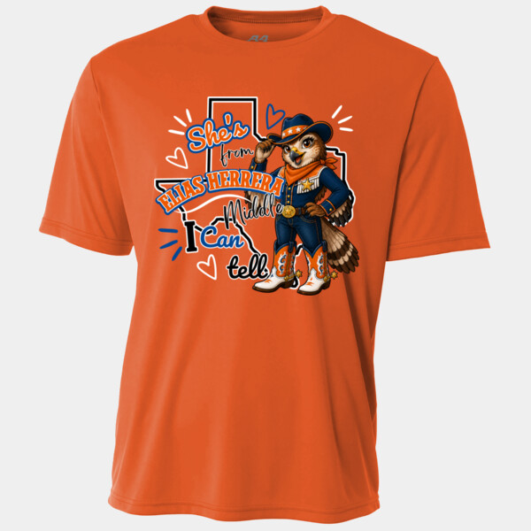 She's From Elias Herrera Middle School I Can Tell 06A-500 - Youth Cooling Performance Short Sleeve Tee Thumbnail
