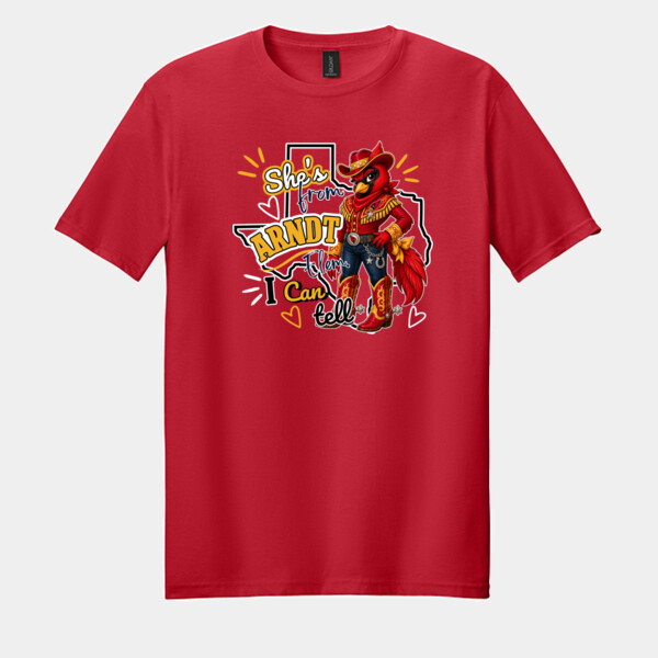 She's From Arndt Elementary I Can Tell 05A-702 - Adult Softstyle ® T Shirt Thumbnail