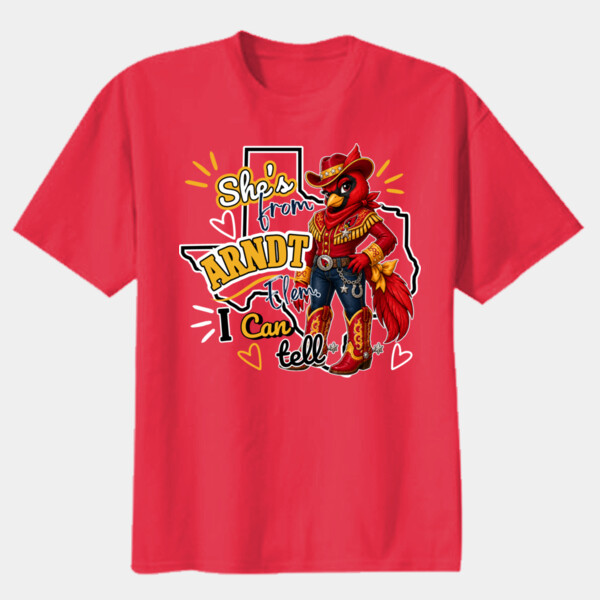 She's From Arndt Elementary I Can Tell 05A-702 - Youth Heavy Cotton 100% Cotton T Shirt Thumbnail