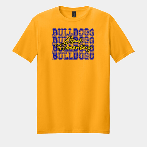 Clark Elementary Bulldogs 05B-003 - Adult Softstyle ® T Shirt Thumbnail