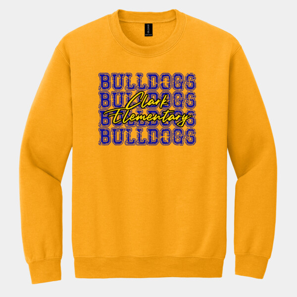 Clark Elementary Bulldogs 05B-003 - Heavy Blend Crewneck Sweatshirt Thumbnail