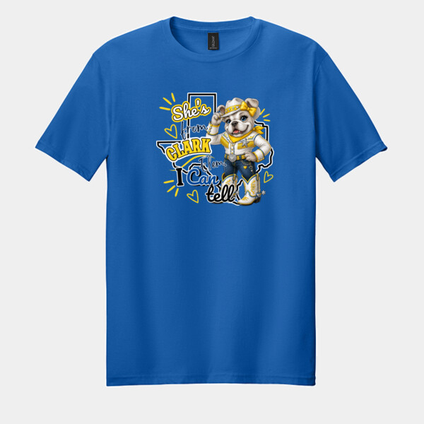 She's From Clark Elementary I Can Tell 05B-000 - Adult Softstyle ® T Shirt Thumbnail