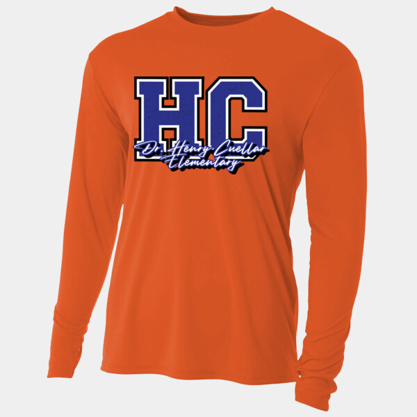 Dr. Henry Cuellar Elementary (Blue) 05B-101 - Adult Cooling Performance Long Sleeve Tee Thumbnail