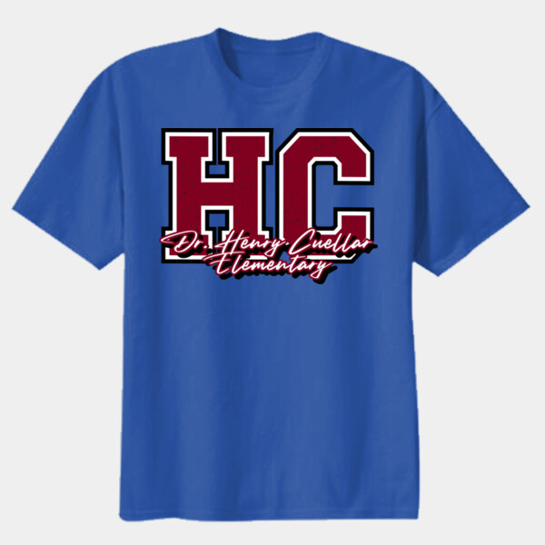 Dr. Henry Cuellar Elementary (Maroon) 05B-102 - Youth Heavy Cotton 100% Cotton T Shirt Thumbnail