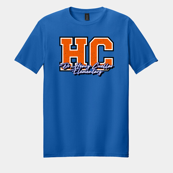 Dr. Henry Cuellar Elementary (Orange) 05B-103 - Adult Softstyle ® T Shirt Thumbnail
