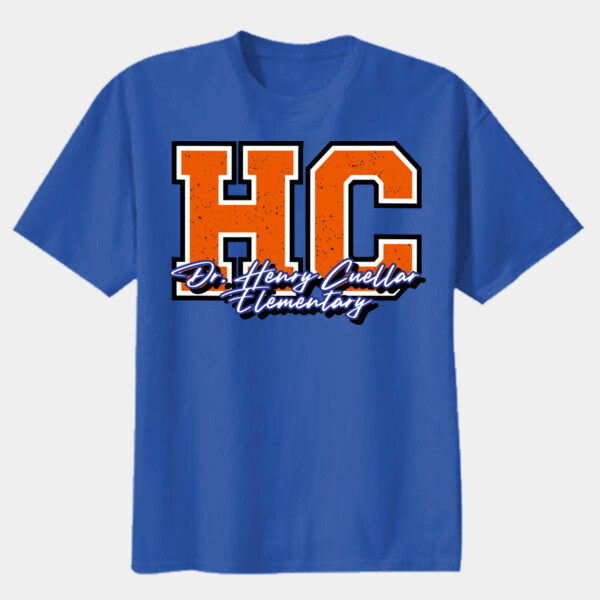 Dr. Henry Cuellar Elementary (Orange) 05B-103 - Youth Heavy Cotton 100% Cotton T Shirt Thumbnail
