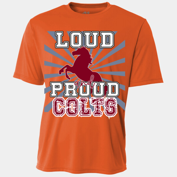 Loud and Proud Colts (Maroon) 05B-104 - Youth Cooling Performance Short Sleeve Tee Thumbnail