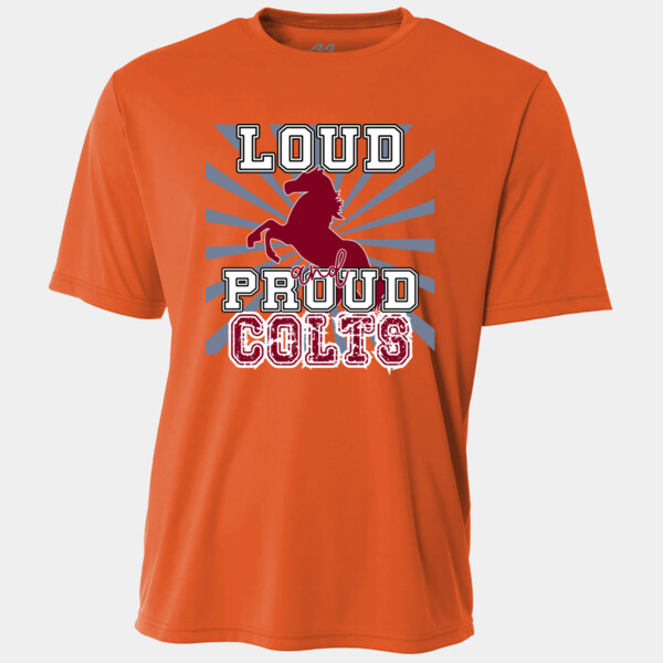 Loud and Proud Colts (Maroon) 05B-104 - Adult Cooling Performance Short Sleeve Tee Thumbnail