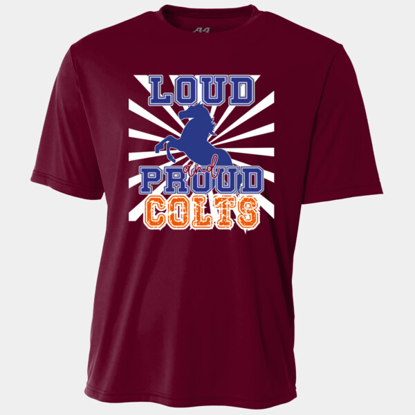 Loud and Proud Colts (Blue & Orange) 05B-105 - Adult Cooling Performance Short Sleeve Tee Thumbnail