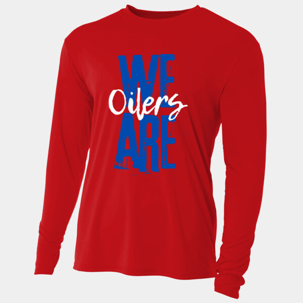 We are Oilers Blue 07A-401 - Adult Cooling Performance Long Sleeve Tee Thumbnail