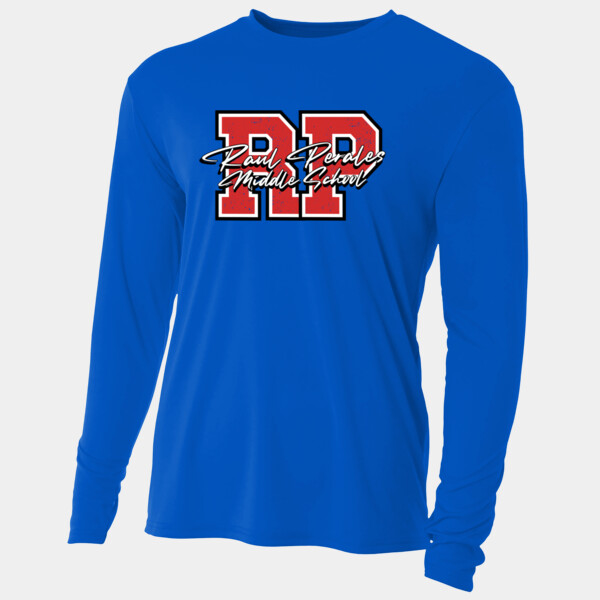 RPMS Monogram – Red 07A-405 - Adult Cooling Performance Long Sleeve Tee Thumbnail