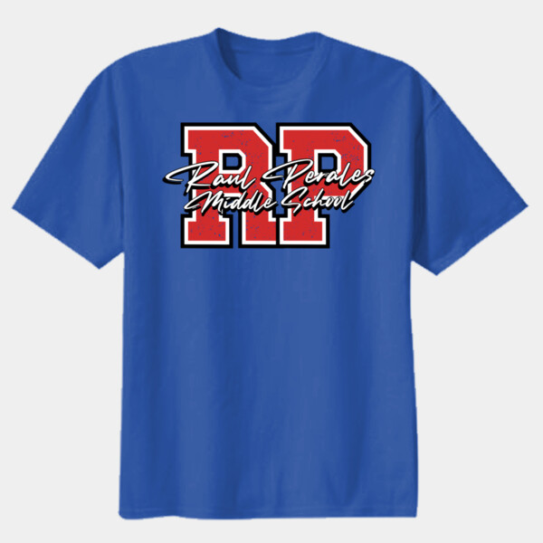 RPMS Monogram – Red 07A-405 - Youth Heavy Cotton 100% Cotton T Shirt Thumbnail