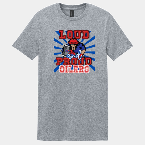Loud and Proud Oilers – Blue Rays 07A-406 - Adult Softstyle ® T Shirt Thumbnail