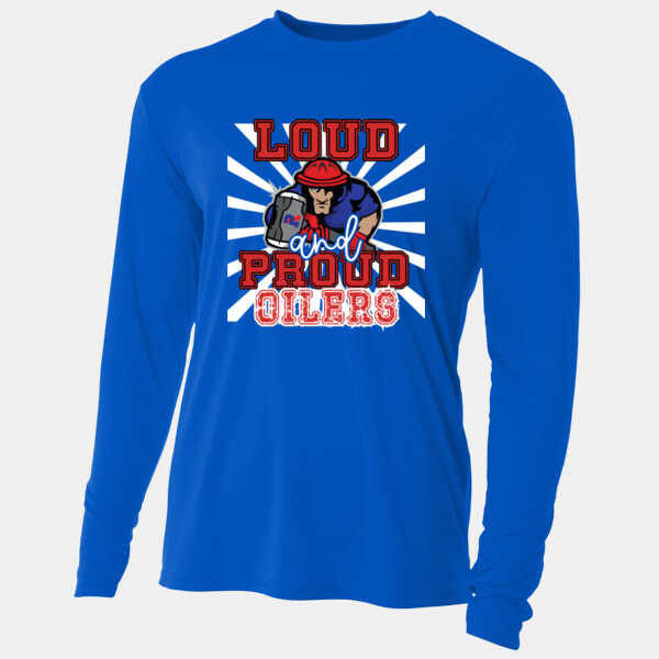 Loud and Proud Oilers – White Rays 07A-407 - Adult Cooling Performance Long Sleeve Tee Thumbnail