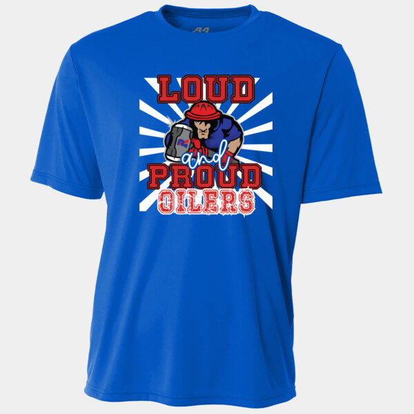 Loud and Proud Oilers – White Rays 07A-407 - Adult Cooling Performance Short Sleeve Tee Thumbnail
