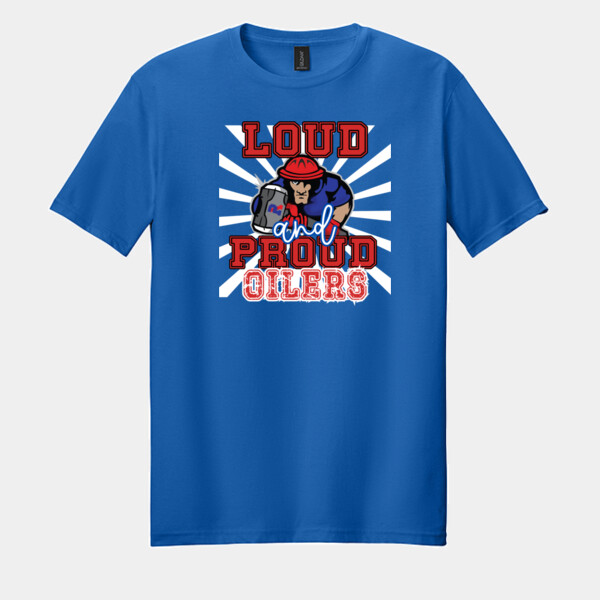 Loud and Proud Oilers – White Rays 07A-407 - Adult Softstyle ® T Shirt Thumbnail