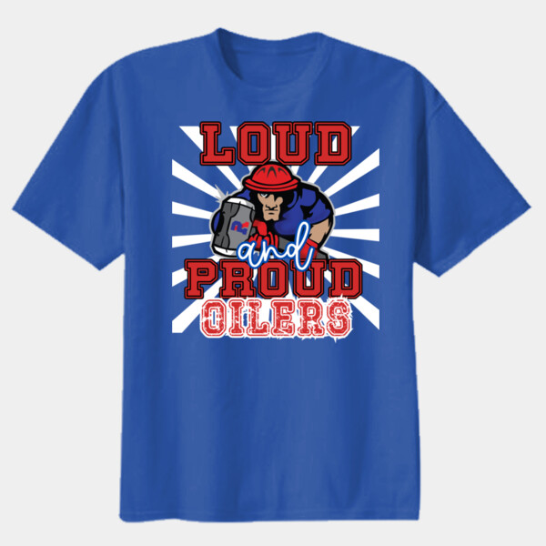 Loud and Proud Oilers – White Rays 07A-407 - Youth Heavy Cotton 100% Cotton T Shirt Thumbnail