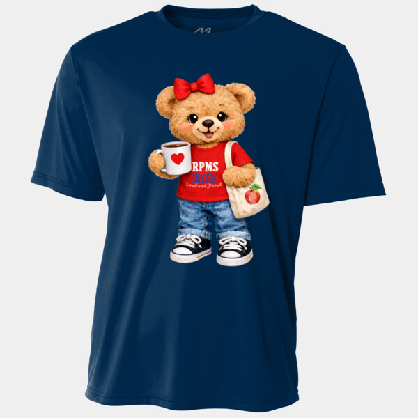 RPMS Oilers Plush Bear – Red 07A-409 - Youth Cooling Performance Short Sleeve Tee Thumbnail