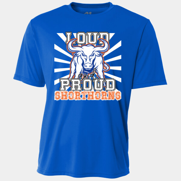 Loud and Proud Shorthorns 07A-306 - Adult Cooling Performance Short Sleeve Tee Thumbnail