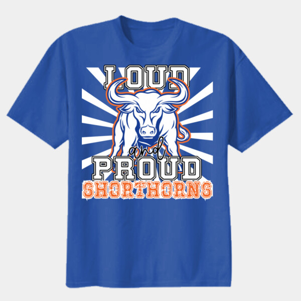 Loud and Proud Shorthorns 07A-306 - Youth Heavy Cotton 100% Cotton T Shirt Thumbnail