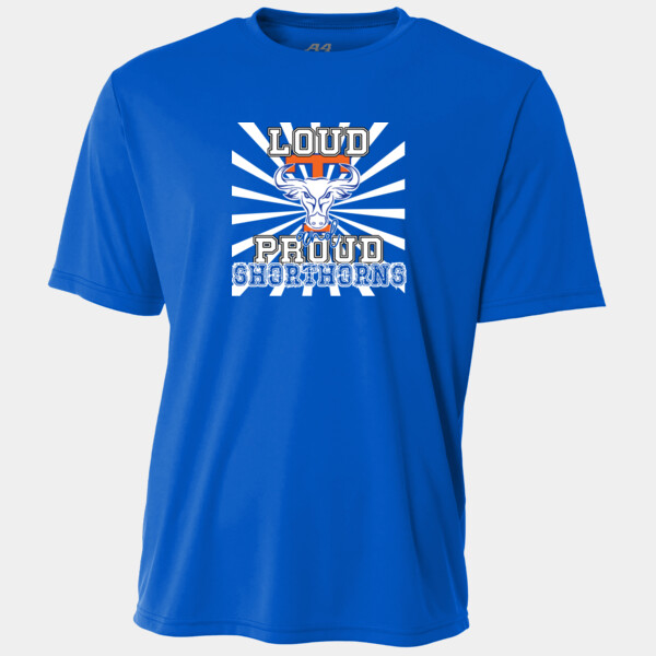 Loud and Proud Shorthorns 07A-308 - Adult Cooling Performance Short Sleeve Tee Thumbnail