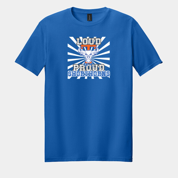 Loud and Proud Shorthorns 07A-308 - Adult Softstyle ® T Shirt Thumbnail