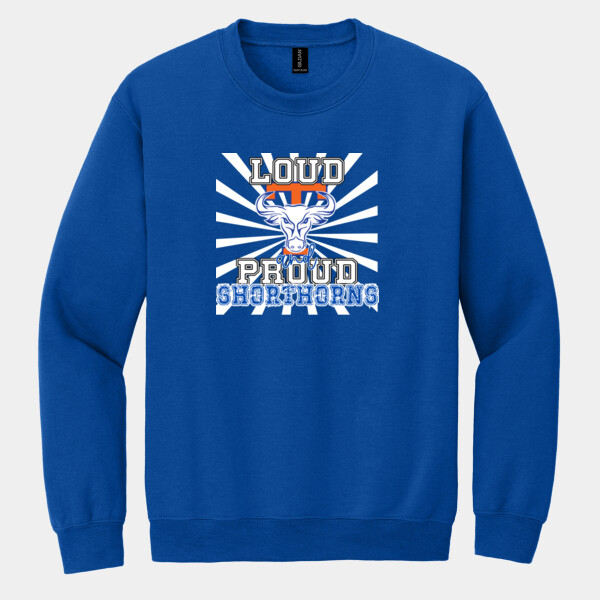Loud and Proud Shorthorns 07A-308 - Heavy Blend Crewneck Sweatshirt Thumbnail