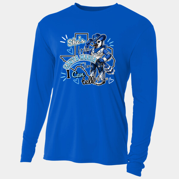 She's From Santa Maria I Can Tell 03-702 - Adult Cooling Performance Long Sleeve Tee Thumbnail