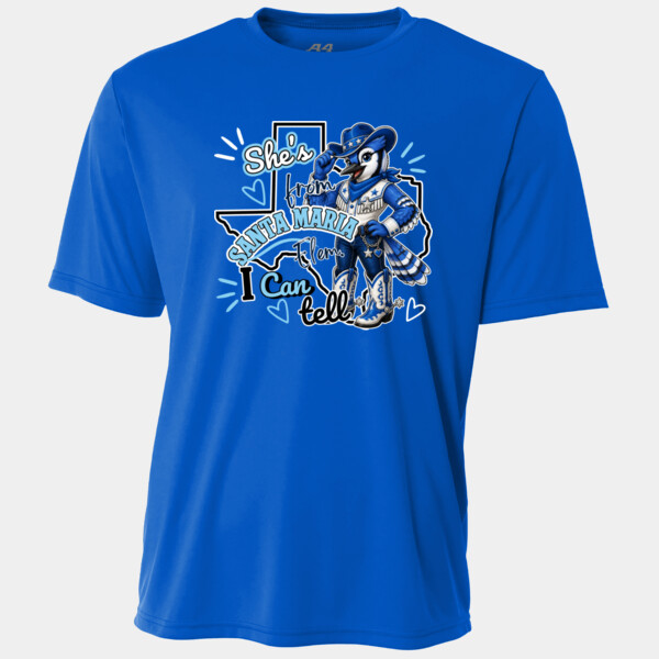 She's From Santa Maria I Can Tell 03-702 - Adult Cooling Performance Short Sleeve Tee Thumbnail