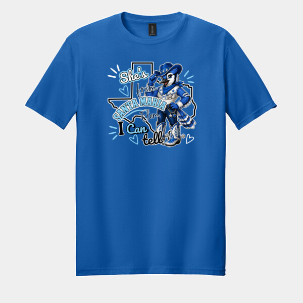 She's From Santa Maria I Can Tell 03-702 - Adult Softstyle ® T Shirt Thumbnail