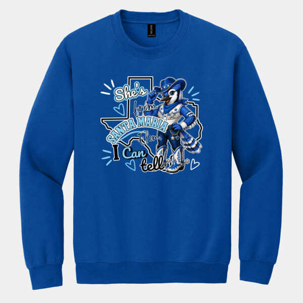 She's From Santa Maria I Can Tell 03-702 - Heavy Blend Crewneck Sweatshirt Thumbnail