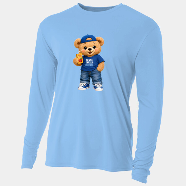 Blue Jay Bear Mascot 03-703 - Adult Cooling Performance Long Sleeve Tee Thumbnail
