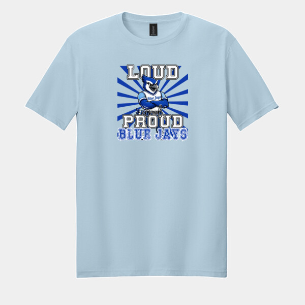 Loud and Proud Blue Jays 03-704 - Adult Softstyle ® T Shirt Thumbnail