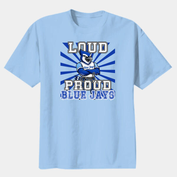 Loud and Proud Blue Jays 03-704 - Youth Heavy Cotton 100% Cotton T Shirt Thumbnail