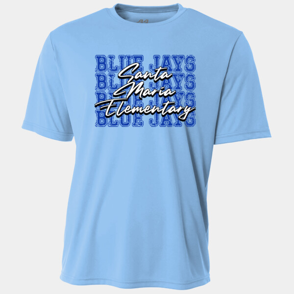 Santa Maria Elementary – Repeating Blue Jays 03-706 - Adult Cooling Performance Short Sleeve Tee Thumbnail