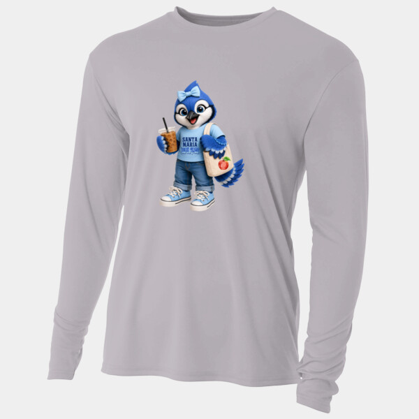 Blue Jay Mascot 03-711 - Adult Cooling Performance Long Sleeve Tee Thumbnail