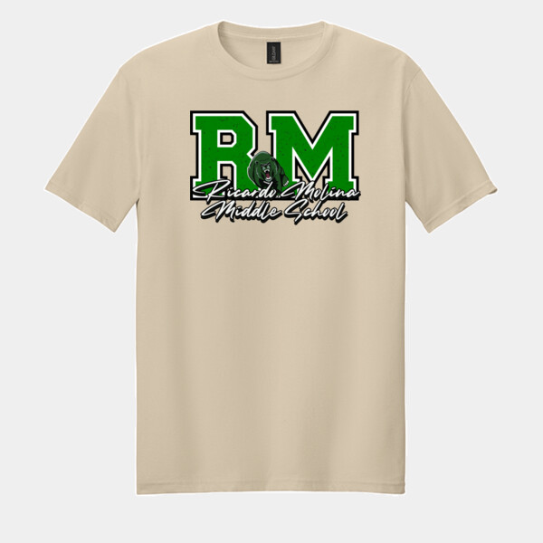 Ricardo Molina Middle School RM Design 07A-500 - Adult Softstyle ® T Shirt Thumbnail