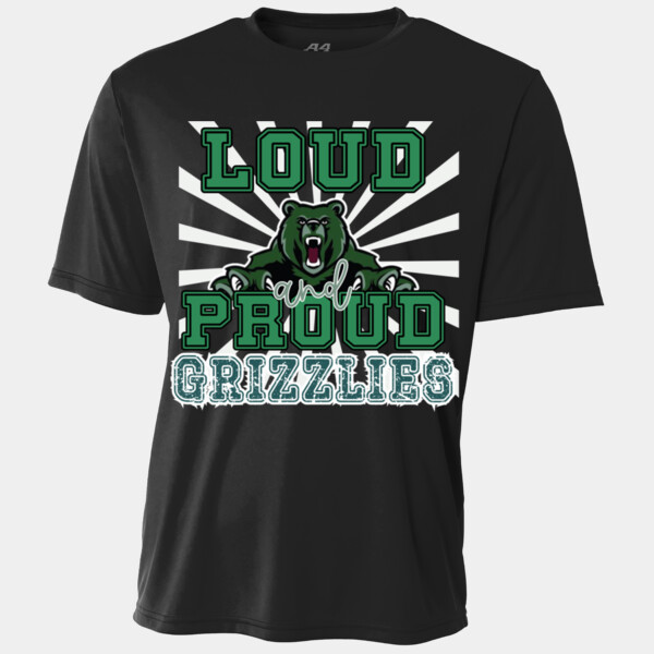 Loud and Proud Grizzlies 07A-502 - Youth Cooling Performance Short Sleeve Tee Thumbnail