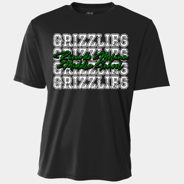 Ricardo Molina Middle School Grizzlies Repeat Typography 07A-504 - Youth Cooling Performance Short Sleeve Tee Thumbnail