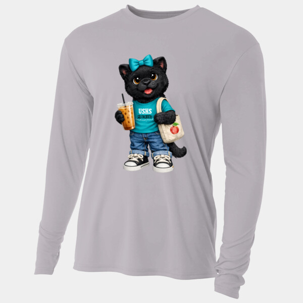 USHS Panthers Plush Black Panther 06A-100 - Adult Cooling Performance Long Sleeve Tee Thumbnail