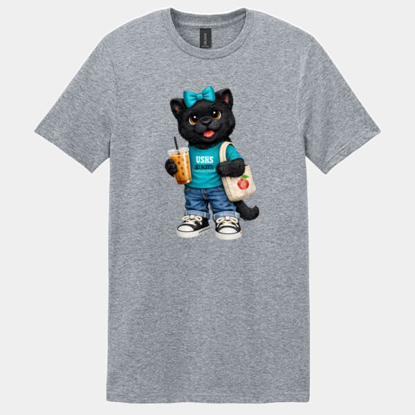USHS Panthers Plush Black Panther 06A-100 - Adult Softstyle ® T Shirt Thumbnail