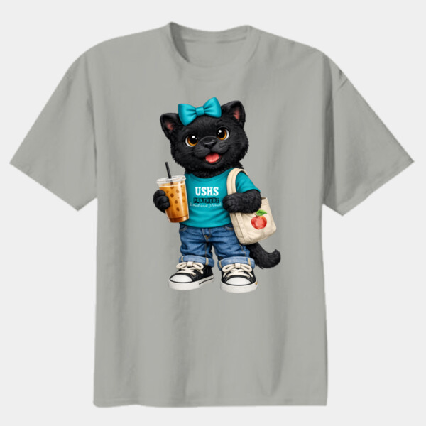 USHS Panthers Plush Black Panther 06A-100 - Youth Heavy Cotton 100% Cotton T Shirt Thumbnail